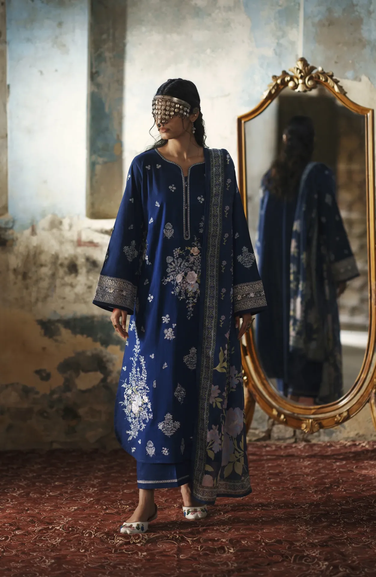Example 1: a garment rendered on a portrait